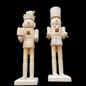 NUTCRACKER PINEWOOD Natural DIY Christmas Decor 14inches